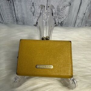 BURBERRY vintage coin purse in mustard